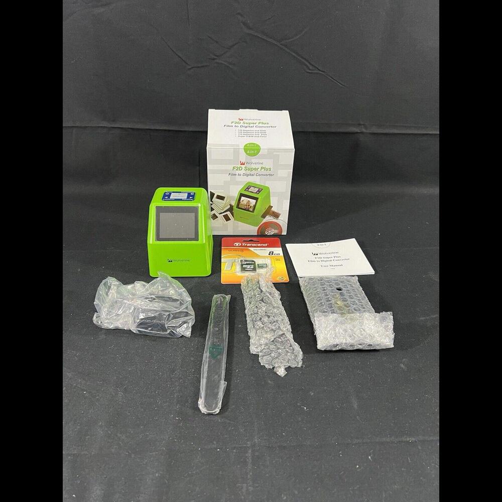 Wolverine F2D Super Plus Film to Digital Converter 4 in 1 135mm 126 110 Super 8